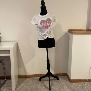 Heart multi color drips sequin 7-8